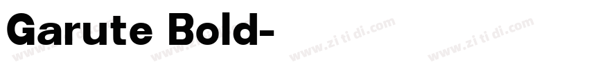 Garute Bold字体转换